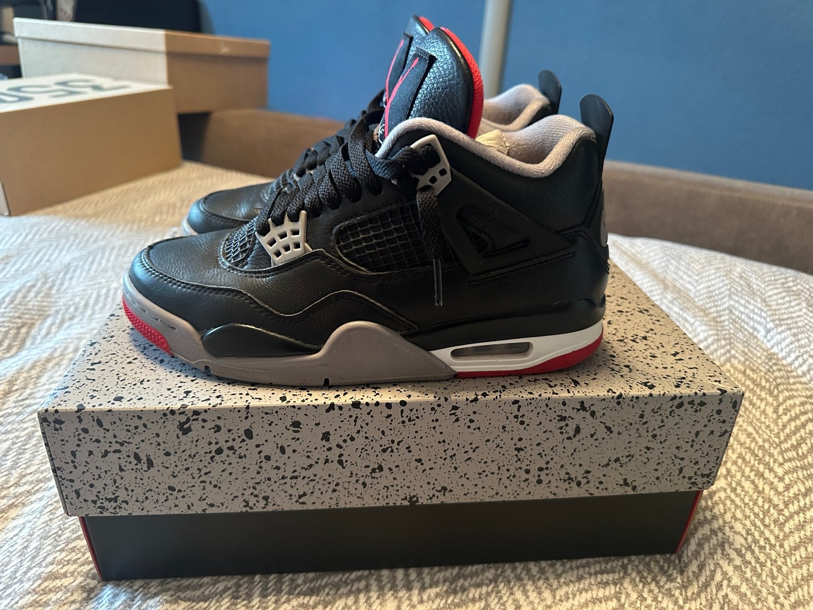 Jordan 4 Retro Bred Reimagined Maat 40, Kleding | Heren, Schoenen, Zwart, Ophalen of Verzenden, Sneakers of Gympen, Zo goed als nieuw