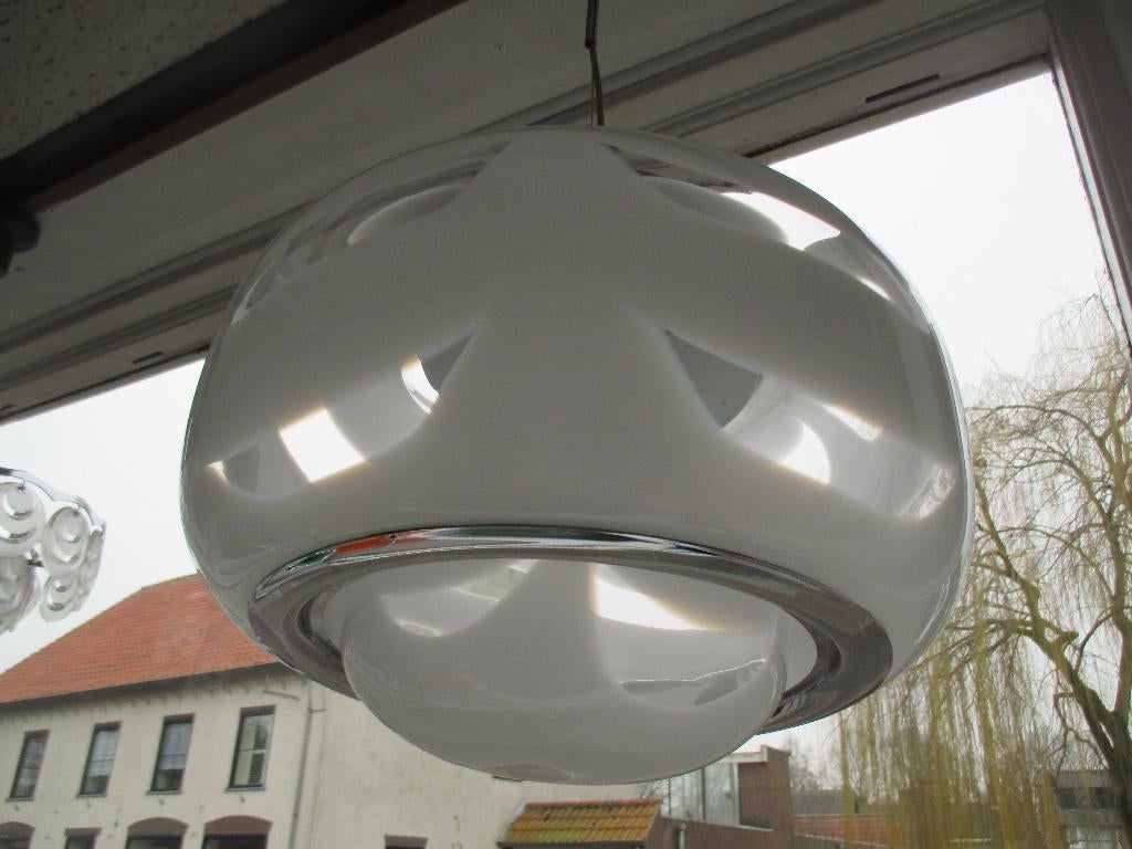 space age Mazzega Murano hanglamp jaren 60 70 design retro, Gebruikt, Murano, ?, Jaren 60 70 italiaans design vintage retro 1960s 1970s