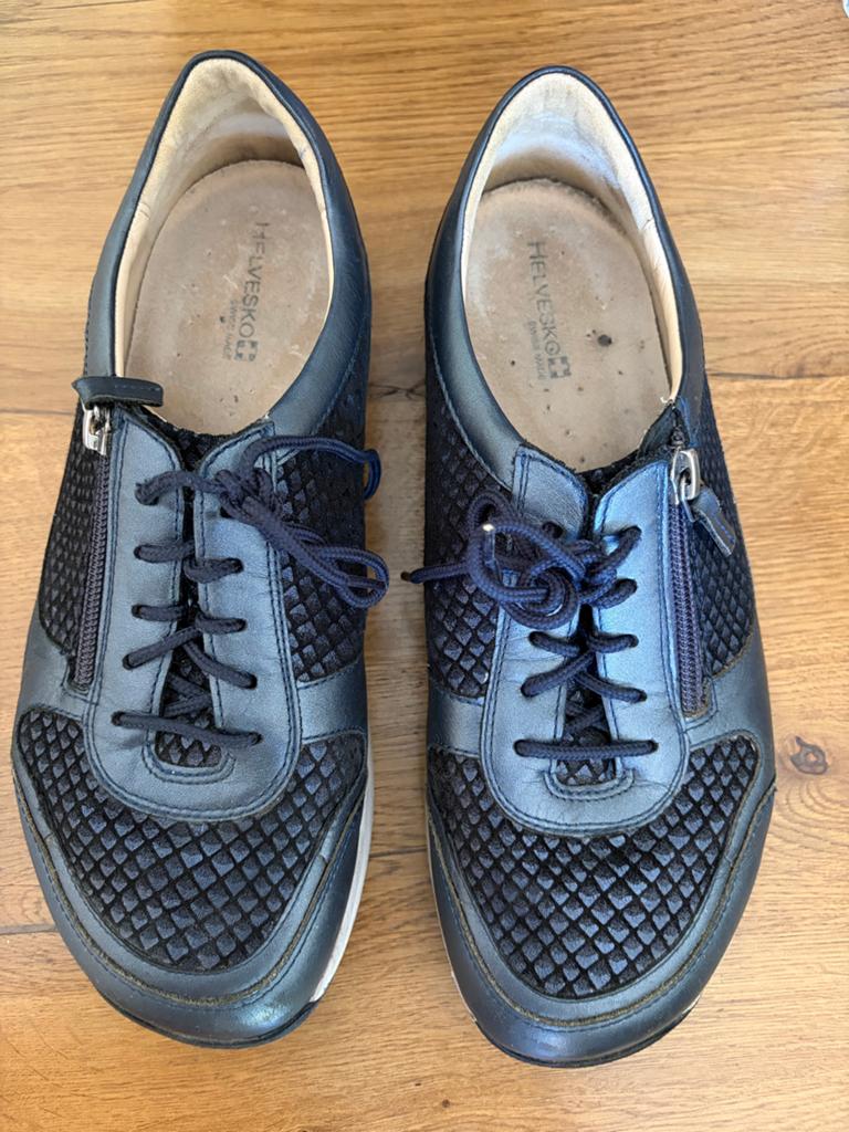 Helvesko damesschoenen maat 39, Ophalen, Gedragen, Zwart, Sneakers of Gympen