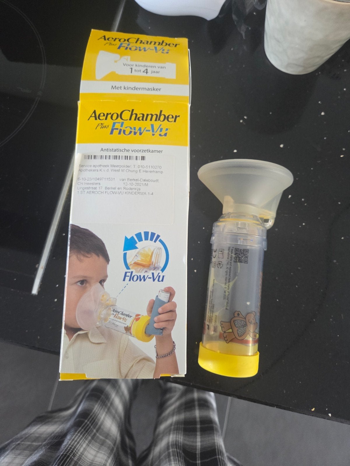 AeroChamber Plus Flow-Vu met kindermasker, Ophalen of Verzenden