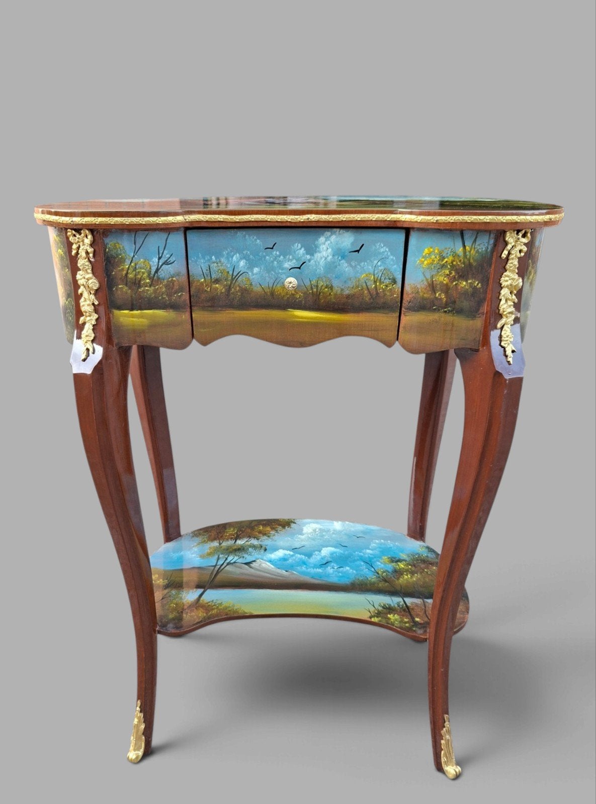 Sierlijke geschilderde sidetable, ladekastje, haltafel
