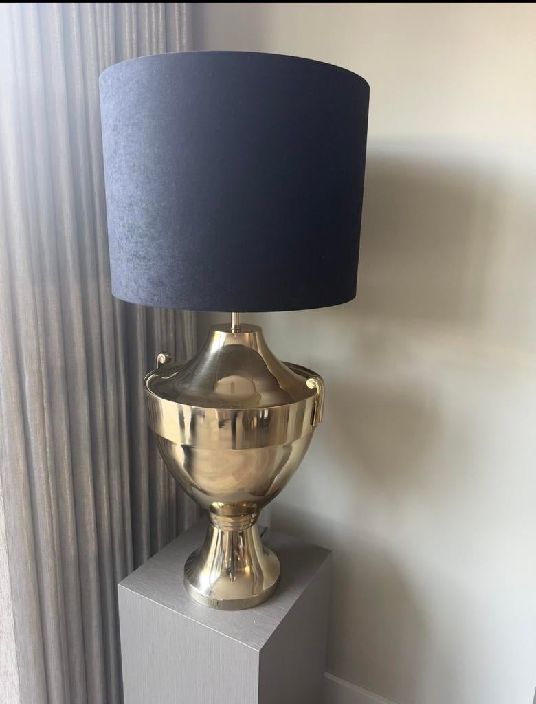 Colmore lamp met zwarte kap - Elegant en stijlvol, Ophalen, Overige materialen, 75 cm of meer, Hotel chique