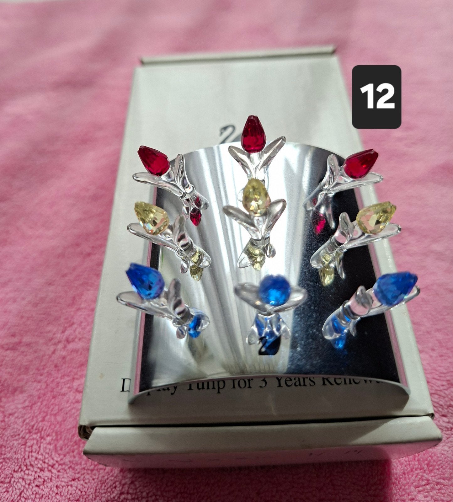 Tulpen in standaard, Verzamelen, Swarovski, Ophalen of Verzenden, Figuurtje