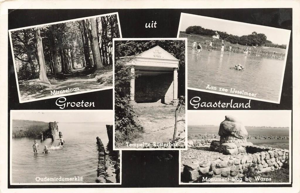 Groeten uit Gaasterland, Ophalen of Verzenden, 1940 tot 1960, Gelopen, Friesland