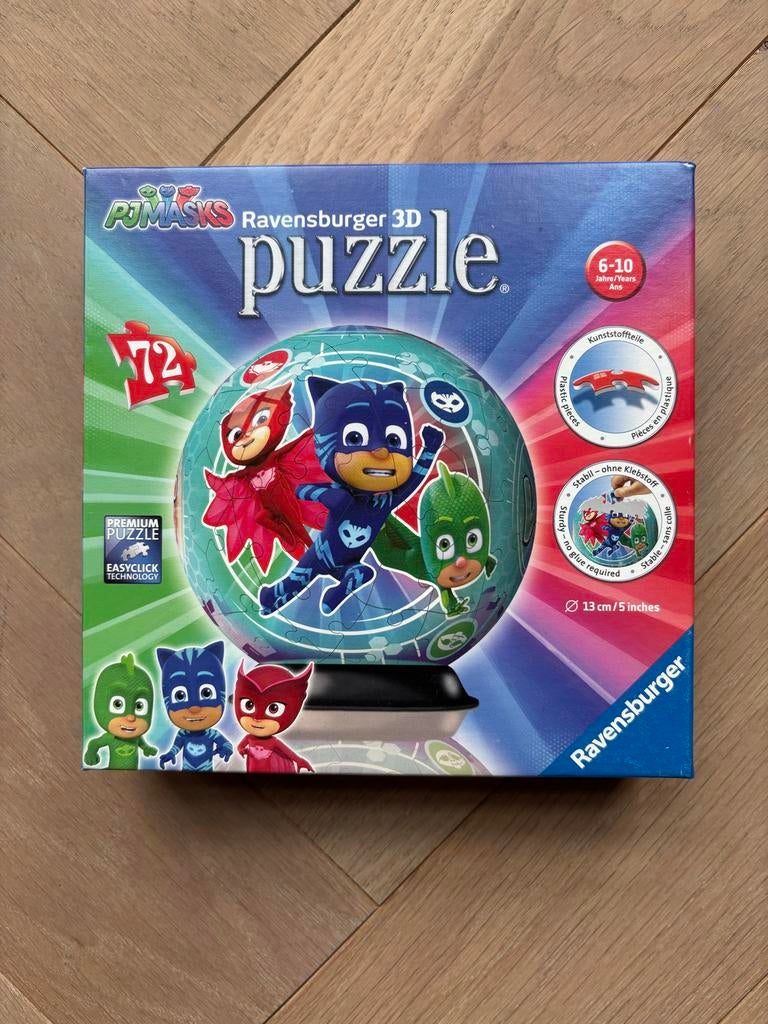 Ravensburger 3D PJ Masks puzzel, Ophalen, 10 tot 50 stukjes, Gebruikt, 6 jaar of ouder