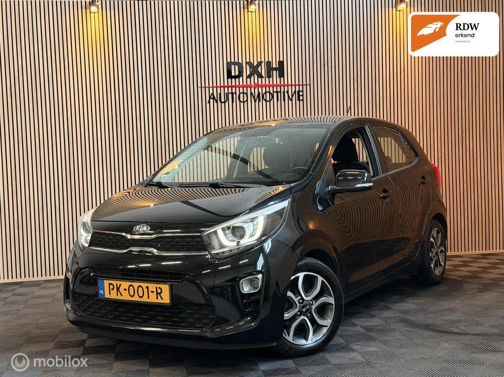 Kia Picanto 1.0 CVVT First Edition OrgNL CARPLAY CAM CRUISE, Voorwielaandrijving, Stof, Gebruikt, Zwart