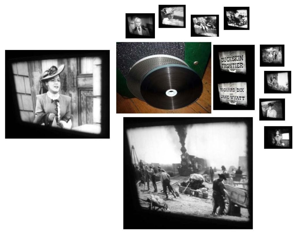 16mm speelfilm - Buckskin Frontier - 1943 in mooie staat, Audio, Tv en Foto, Ophalen of Verzenden, 16mm film