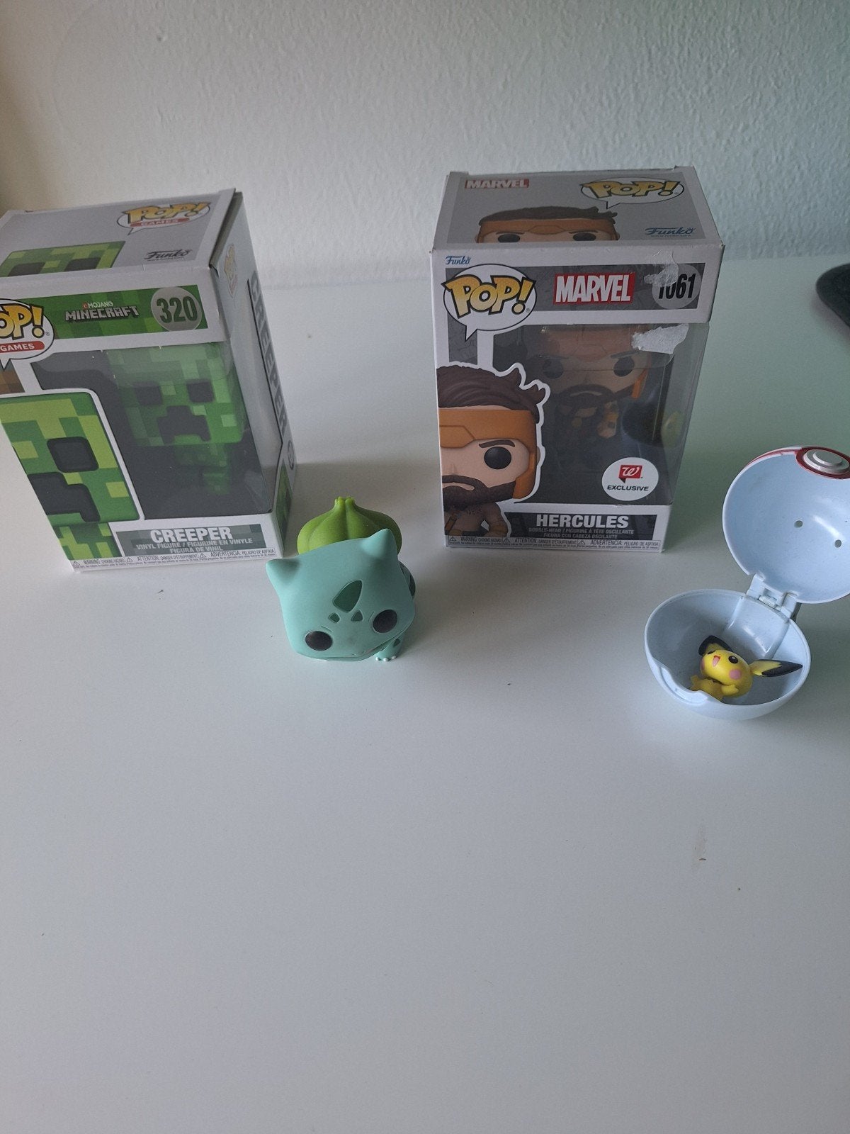 Funko Pop! Figuren: Creeper, Hercules, Bulbasaur, Pikachu, Ophalen of Verzenden, Zo goed als nieuw