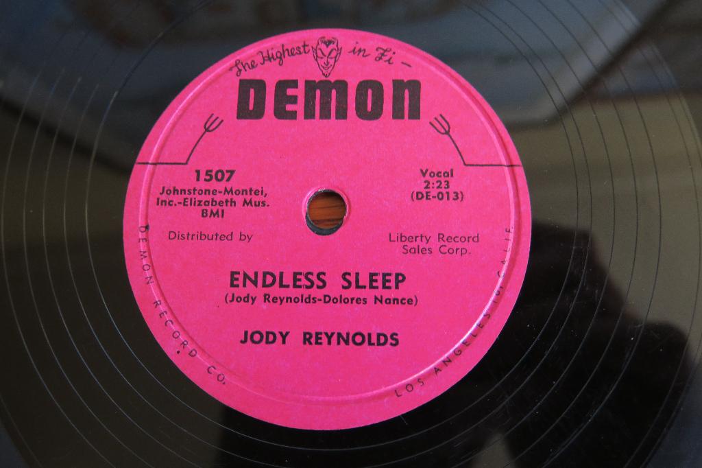 Jody Reynolds Endless sleep 78 toeren 78 rpm jukebox fifties, Cd's en Dvd's, Gebruikt, 10 inch, Voor 1960, Ophalen of Verzenden