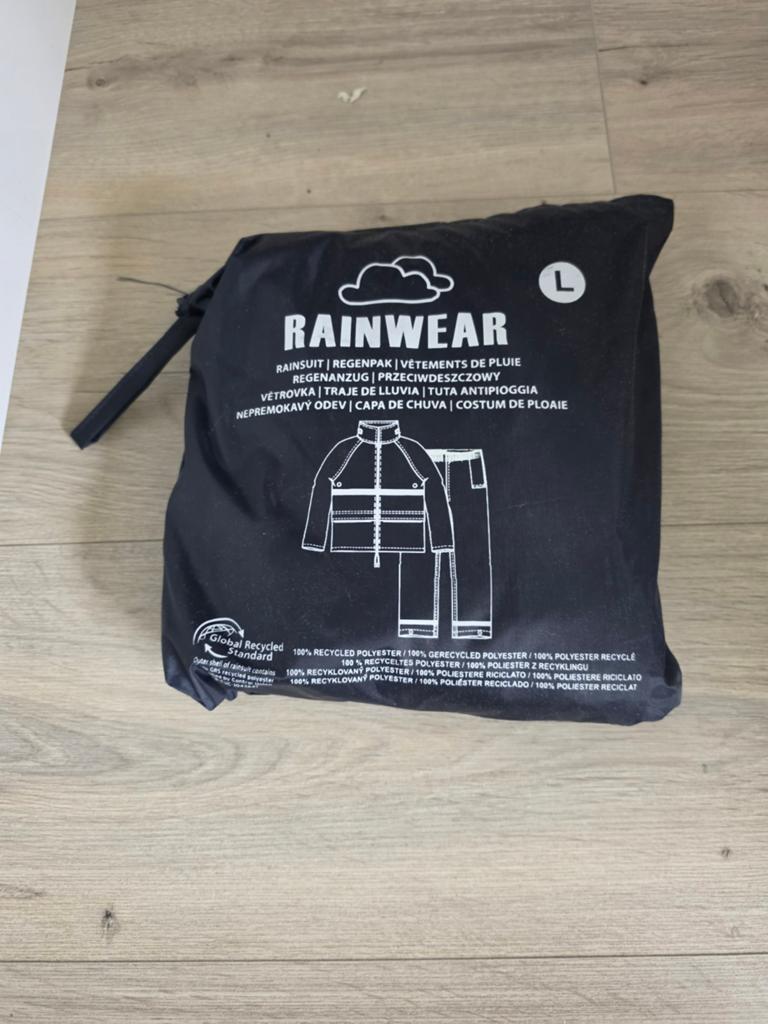 Nieuw Regenpak Maat L - 100% Gerecycled Polyester, Caravans en Kamperen, Regenkleding, Ophalen