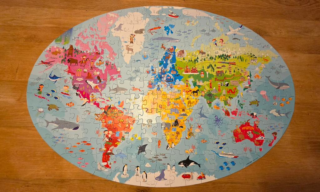 Originele Sassi science puzzel: "De Aarde", Ophalen, Gebruikt, Puzzelen