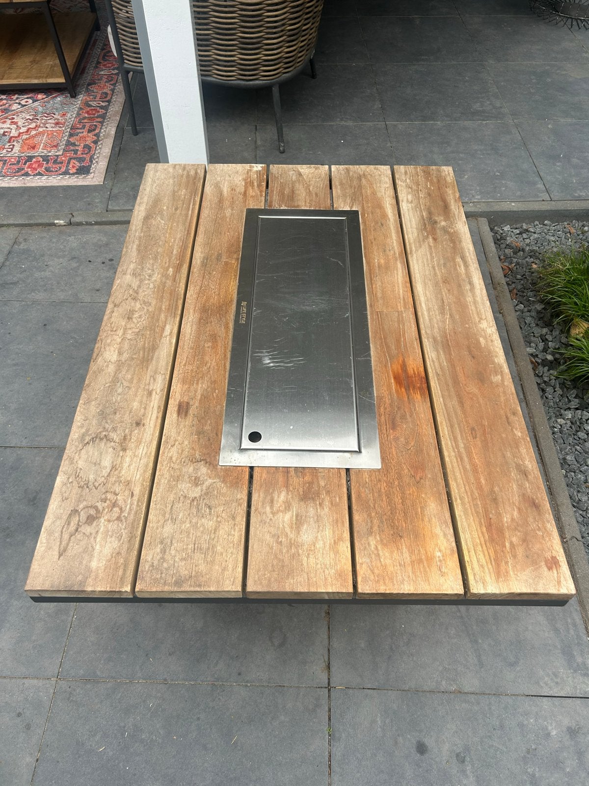 Lifestyle Seaside Lounge vuurtafel 120x80 cm, Tuin en Terras, Ophalen, Gebruikt