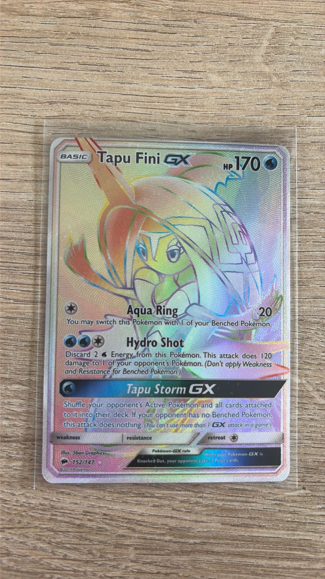 Tapu fini gx rainbow burning shadows 152/147, Hobby en Vrije tijd, Verzamelkaartspellen | Pokémon, Ophalen of Verzenden, Zo goed als nieuw