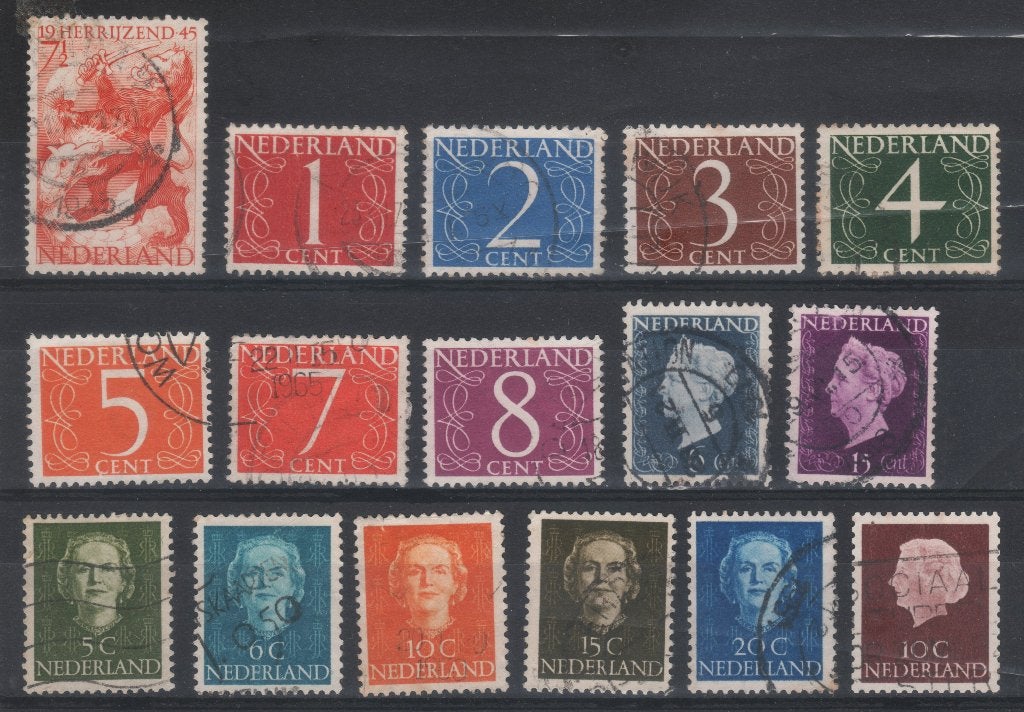 99 postzegels Nederland gebruikt (PZ 60), Ophalen of Verzenden, Gestempeld
