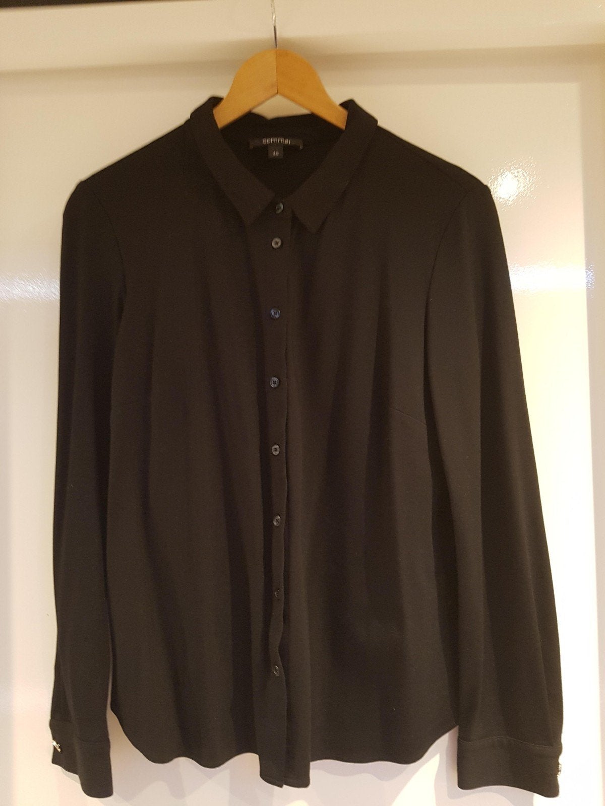 prachtige blouse Comma zwart maat 42, Verzenden, Zo goed als nieuw, Maat 42/44 (L), Zwart