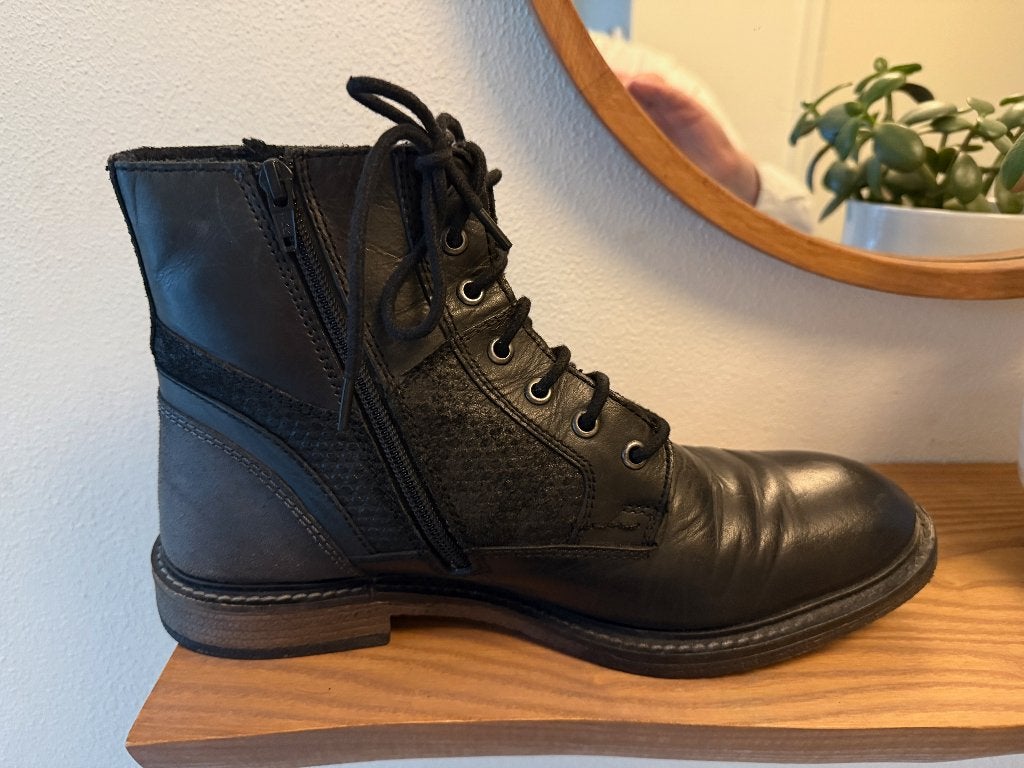 Versace herenschoenen, Kleding | Heren, Zwart, Boots, Ophalen of Verzenden, Zo goed als nieuw