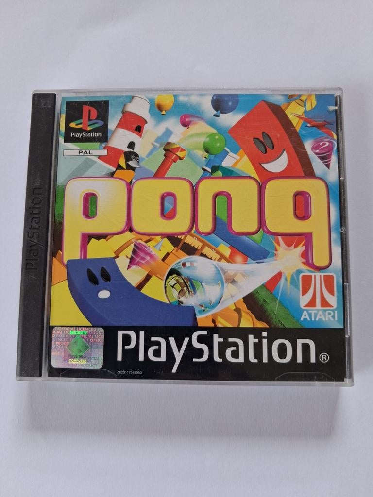 Pong PlayStation 1 PS1 - Klassiek Arcade Spel, Gebruikt, Overige genres, 2 spelers, Eén computer