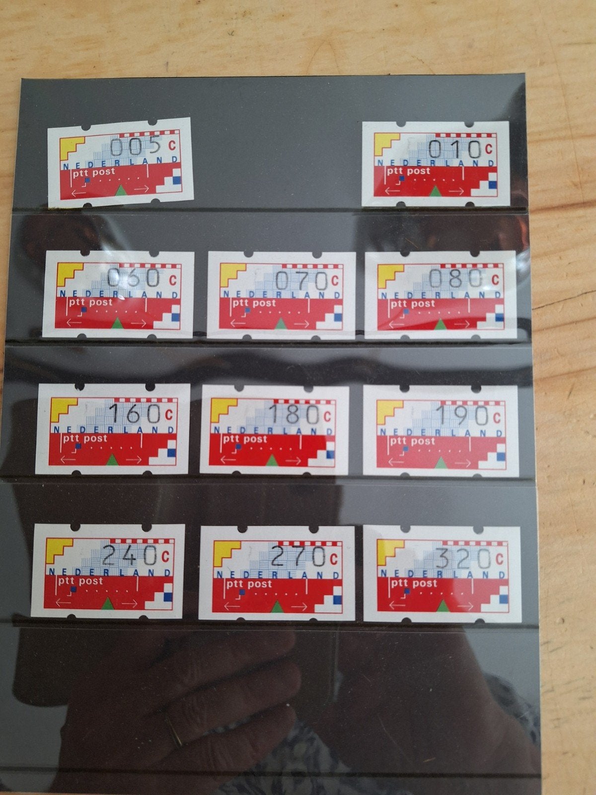Een set Nederlandse Klüssendorf-automaatzegels uit de period, Postzegels en Munten, Ophalen of Verzenden