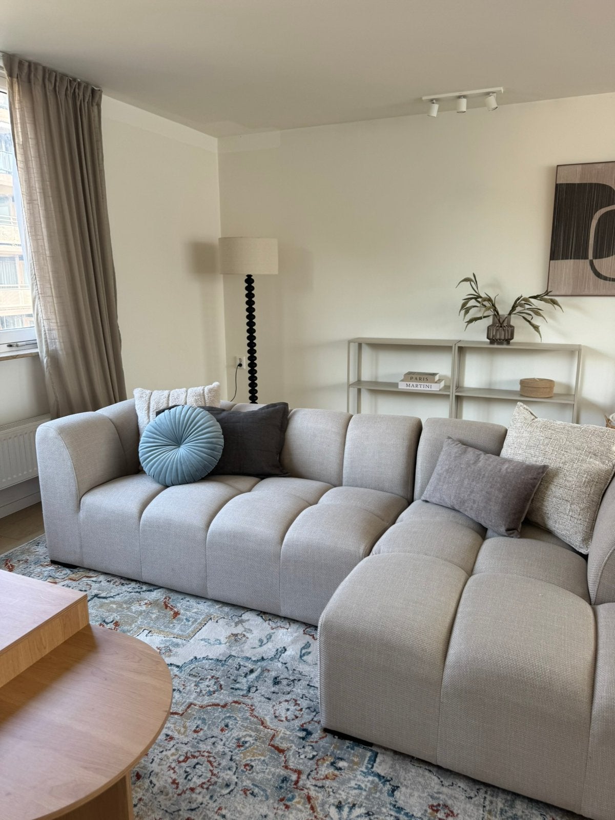 Vloerkleed met leuk patroon in twee maten, Ophalen, Beige, 150 tot 200 cm, 200 cm of meer