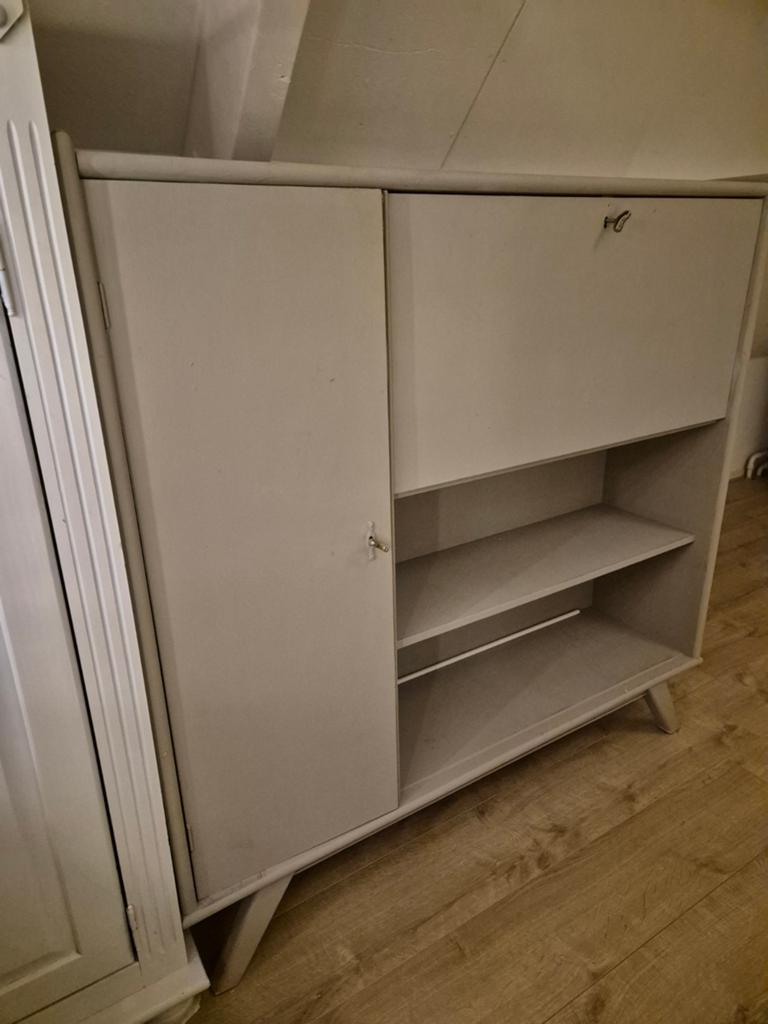 Vintage wandmeubel kast dressoir secretaire, Ophalen, Gebruikt