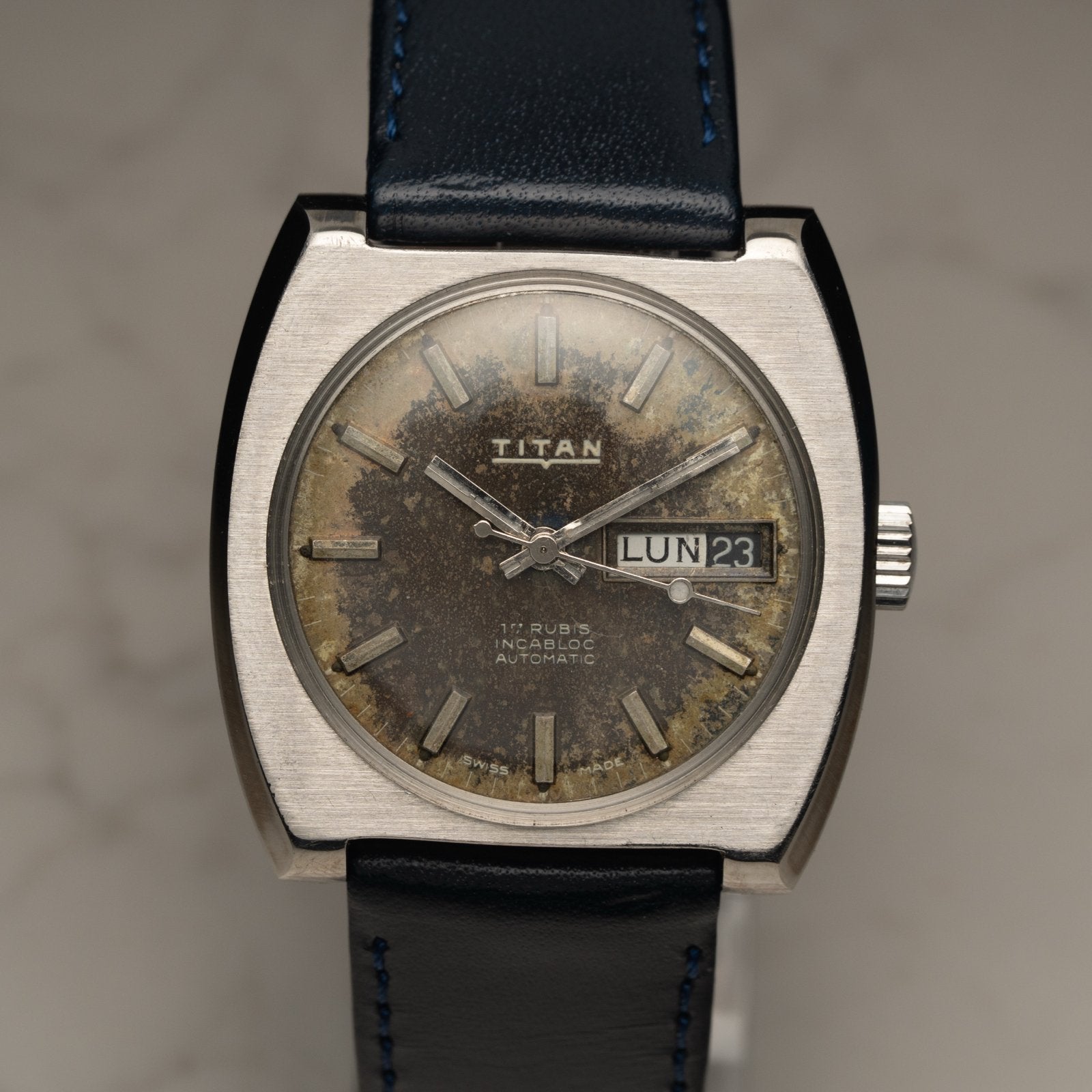 Vintage Titan Polshorloge - Staal, Automatisch, Jaren '60, Sieraden, Tassen en Uiterlijk, Horloges | Antiek, Overige merken, Staal