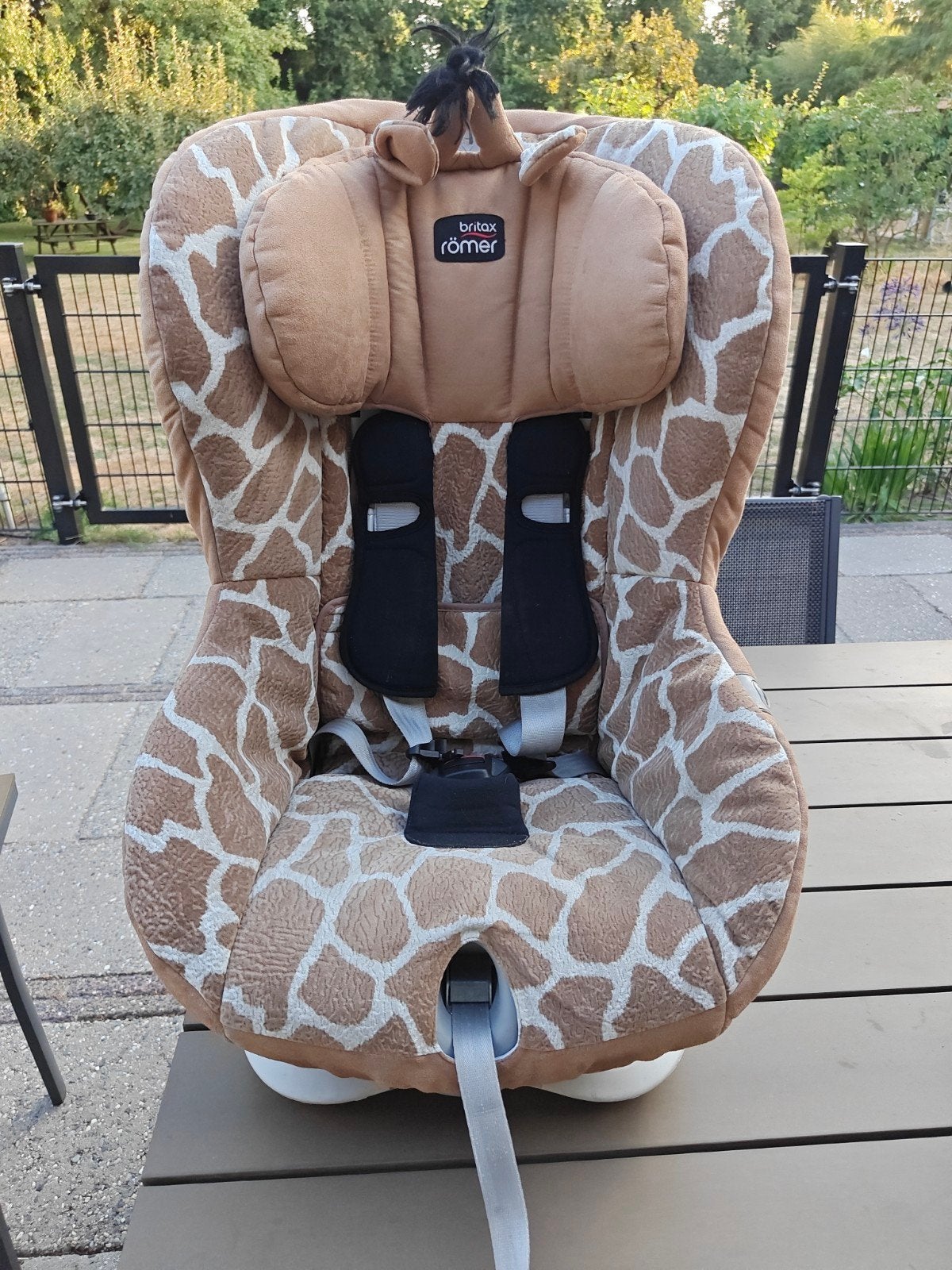 Britax Römer KING II LS autostoel - Giraffe print, Kinderen en Baby's, Autostoeltjes, Ophalen, Romer, Verstelbare rugleuning, Autogordel