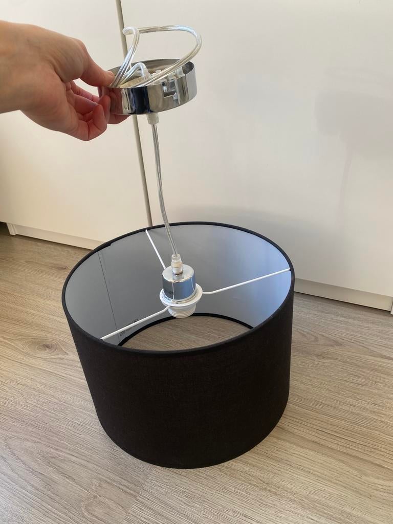 Home sweet home hanglamp zwart, Huis en Inrichting, Ophalen, Zwart, Rond, Zo goed als nieuw