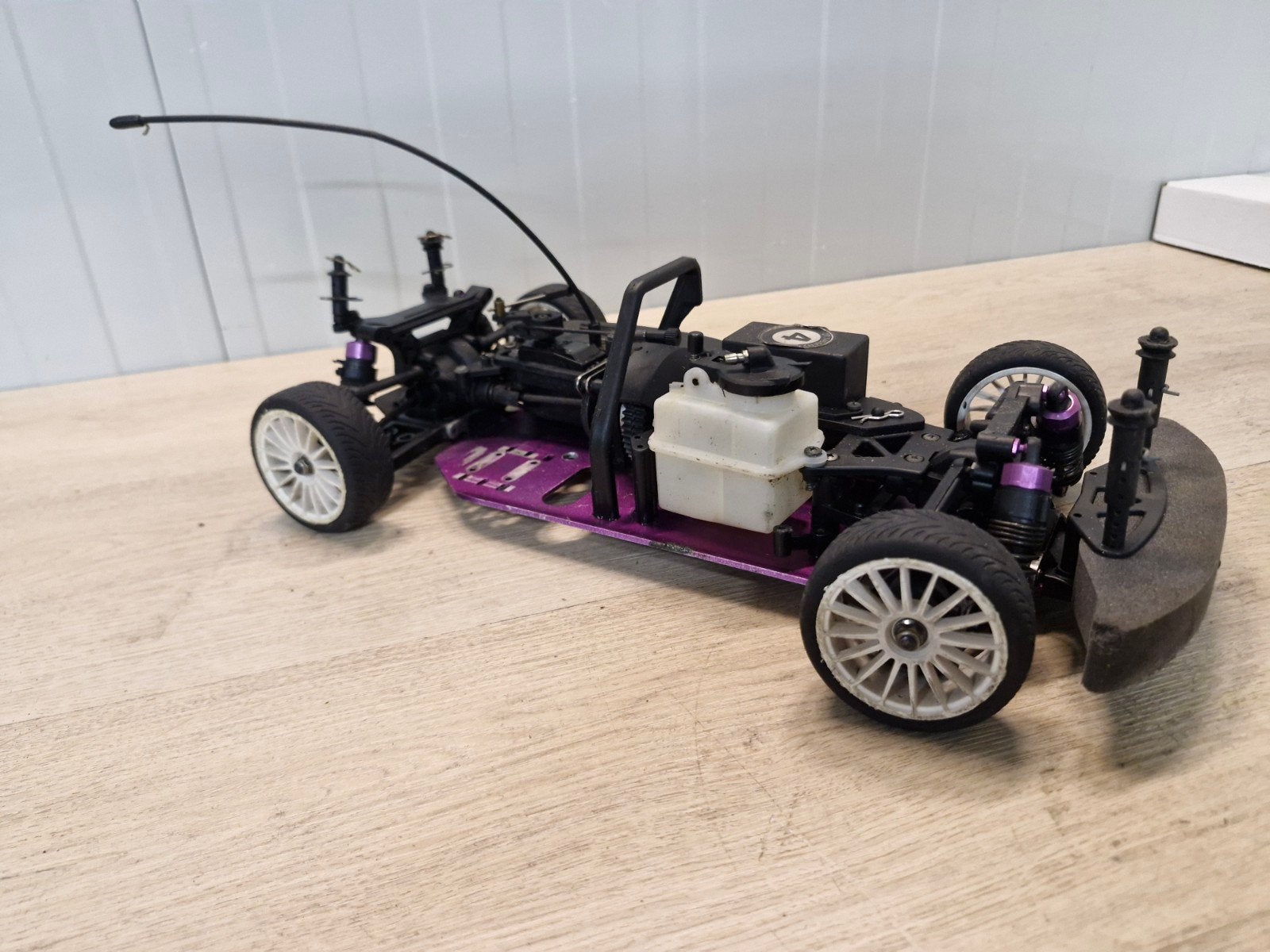 hpi rs4 chassis 1/10 2 speed, Ophalen of Verzenden, Gebruikt, Nitro, Auto onroad
