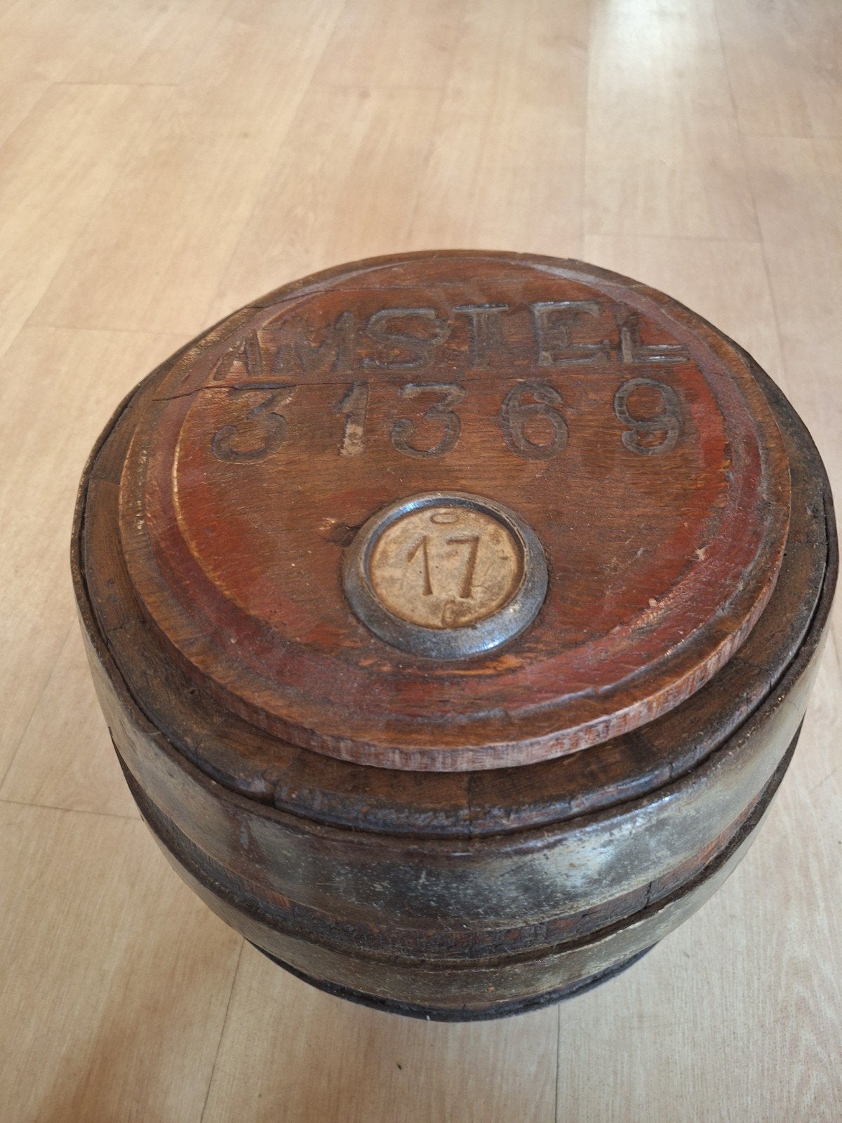 Amstel biervat 31369 nummer 17, Antiek en Kunst, Ophalen of Verzenden