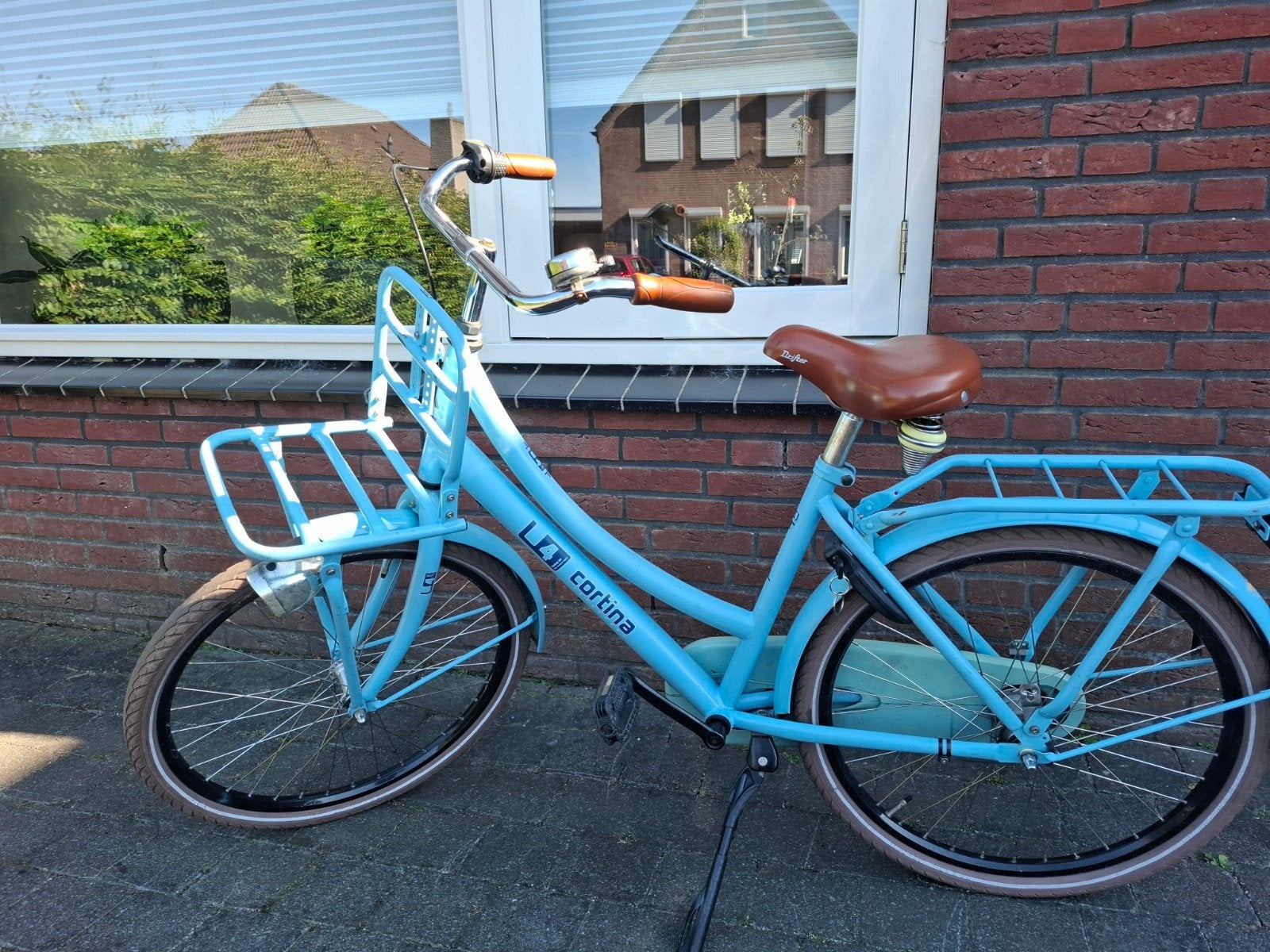 24 inch Cortina U4 meisjesfiets blauw, Ophalen, Gebruikt, 24 inch