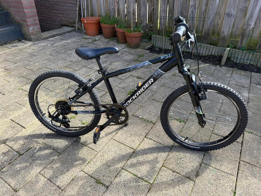 Mountainbike fiets kind 20 inch Rockrider zwart - ROCKRIDER, Ophalen, Gebruikt, 20 inch of meer