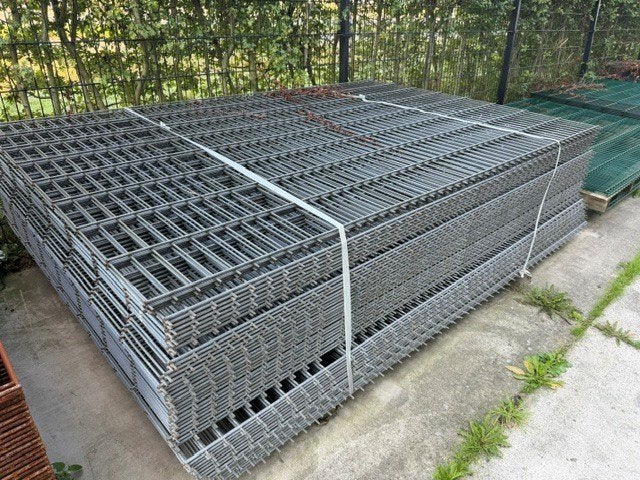 Gegalvaniseerd Dubbelstaafs 8x6x8 hekwerk163/250cm €24,- p.s, Ophalen, Zo goed als nieuw, 20 meter of meer, Draad
