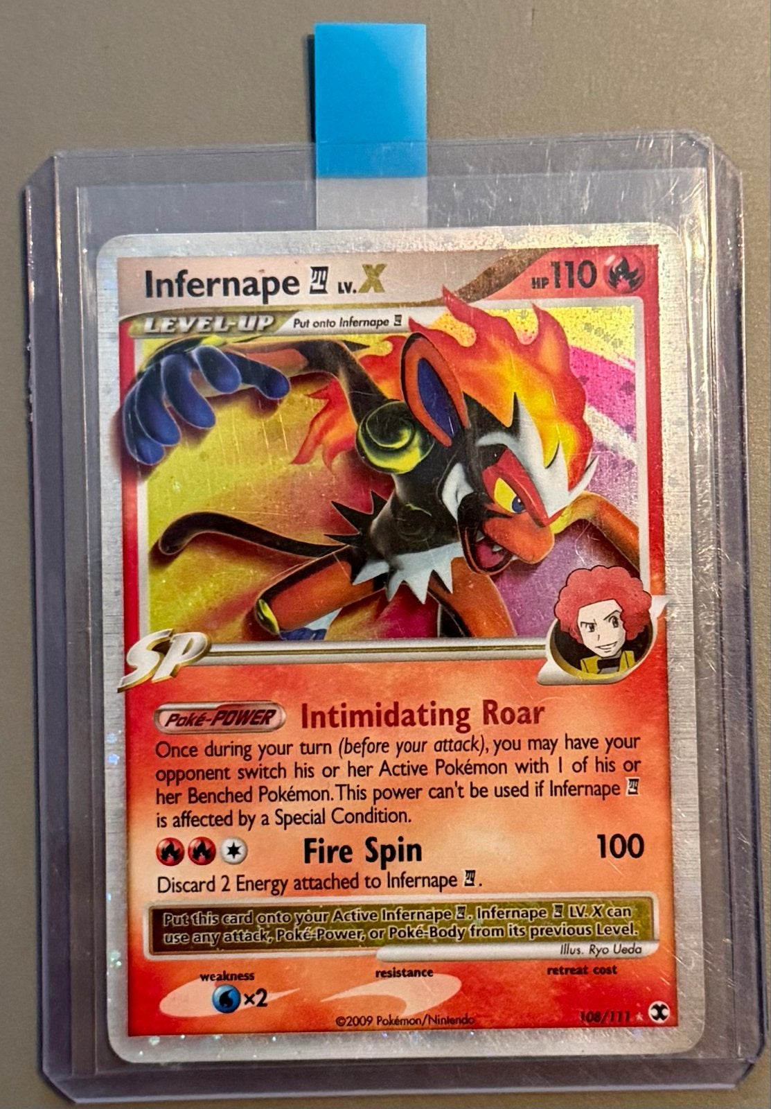 Infernape LV.X Pokémon Kaart, Ophalen, Zo goed als nieuw, Losse kaart