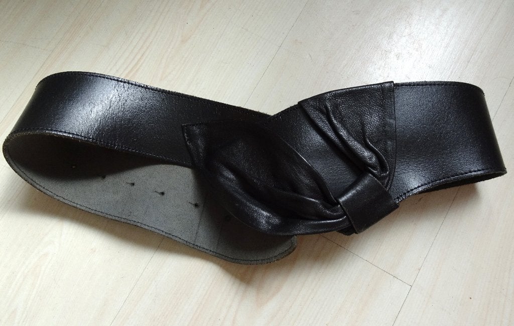 LEREN RIEM 85 CM, 80 tot 90 cm, 5 cm of meer, Tailleriem, Ophalen of Verzenden