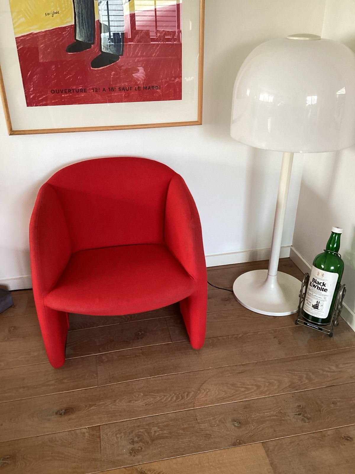 Artifort fauteuil rood - Design klassieker Ben, Ophalen, Gebruikt, Rood, Eén