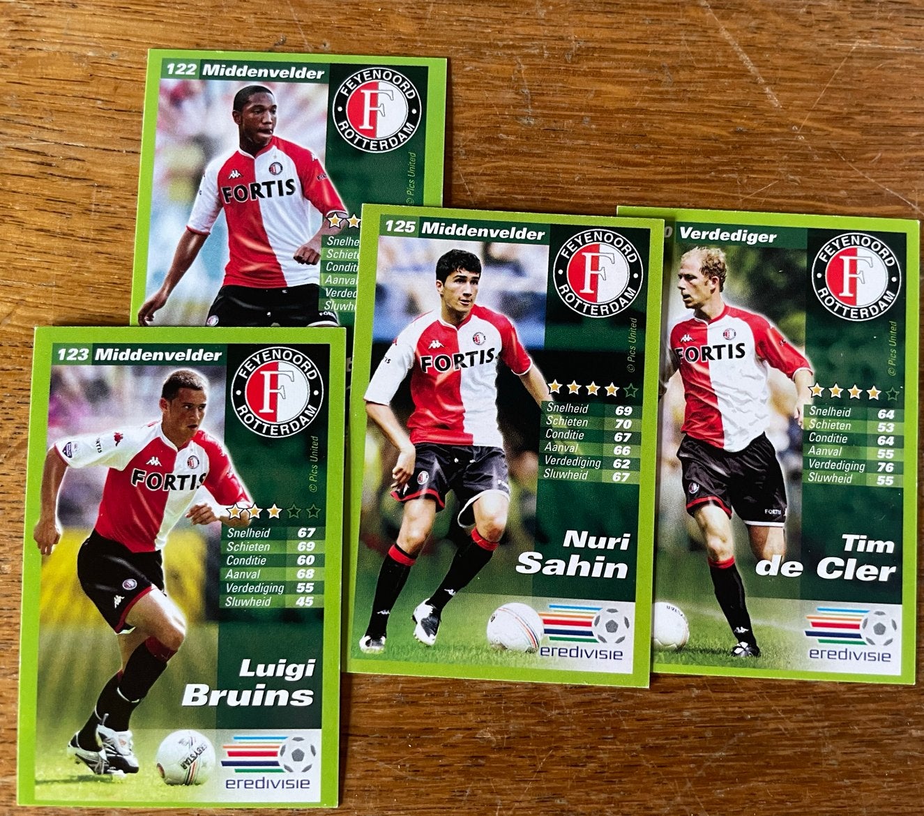 Feyenoord Eredivisie Online Spelerskaarten (4 stuks), Ophalen of Verzenden, Zo goed als nieuw, Feyenoord, Poster, Plaatje of Sticker