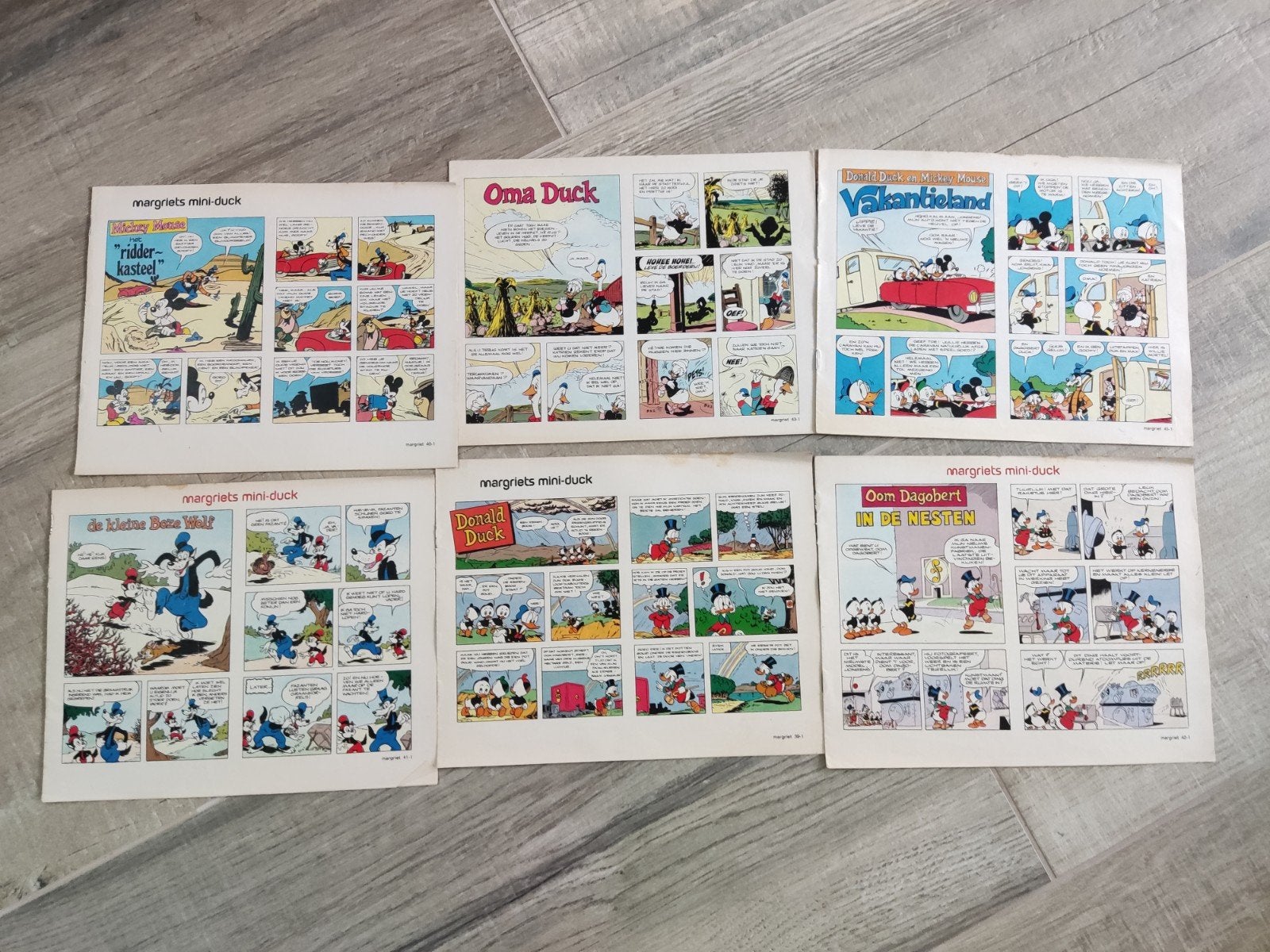 Margriet Mini-Duck strips - 6 stuks, Boeken, Meerdere stripboeken, Ophalen of Verzenden, Gelezen