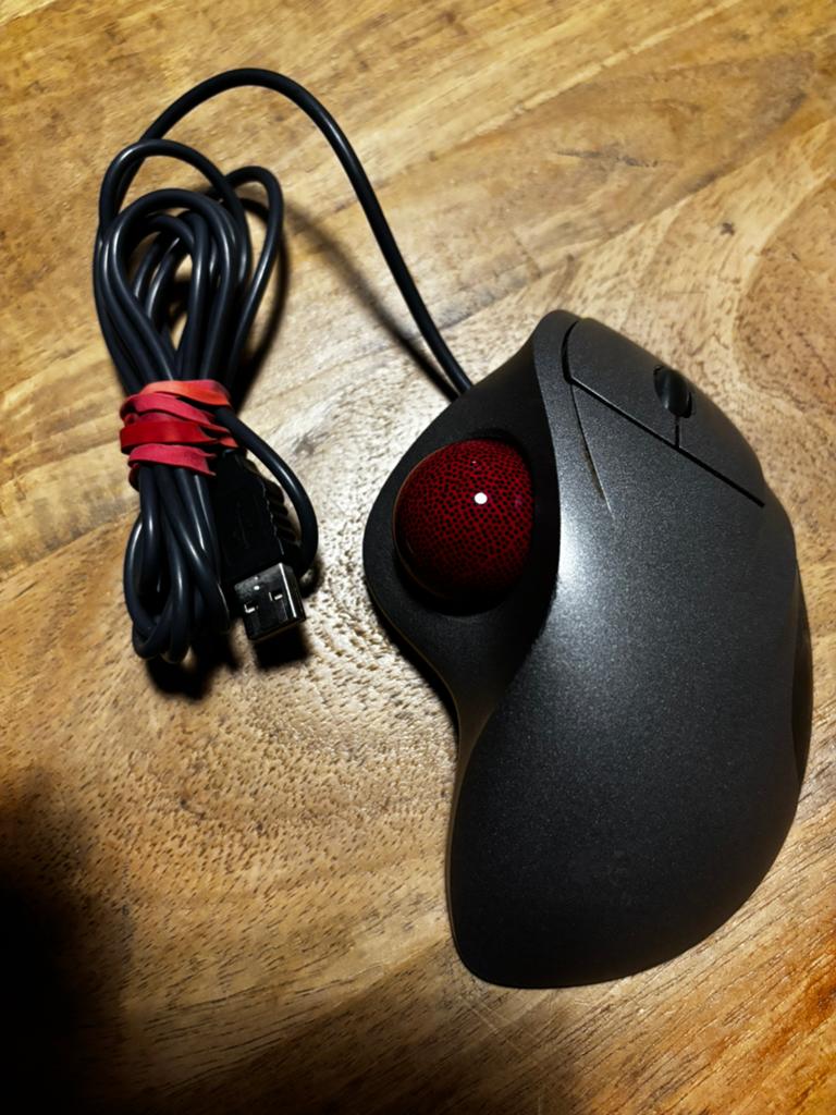 Logitech Trackman Wheel Trackball Muis, Ophalen of Verzenden, Zo goed als nieuw