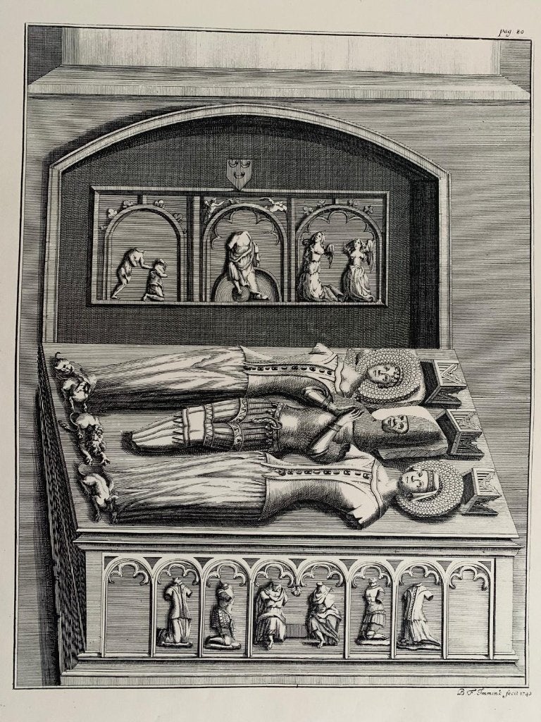 graf van Jan II van Polanen Grote Kerk Breda - Immink 1743, Antiek en Kunst, Overige technieken, Religie, Ophalen of Verzenden
