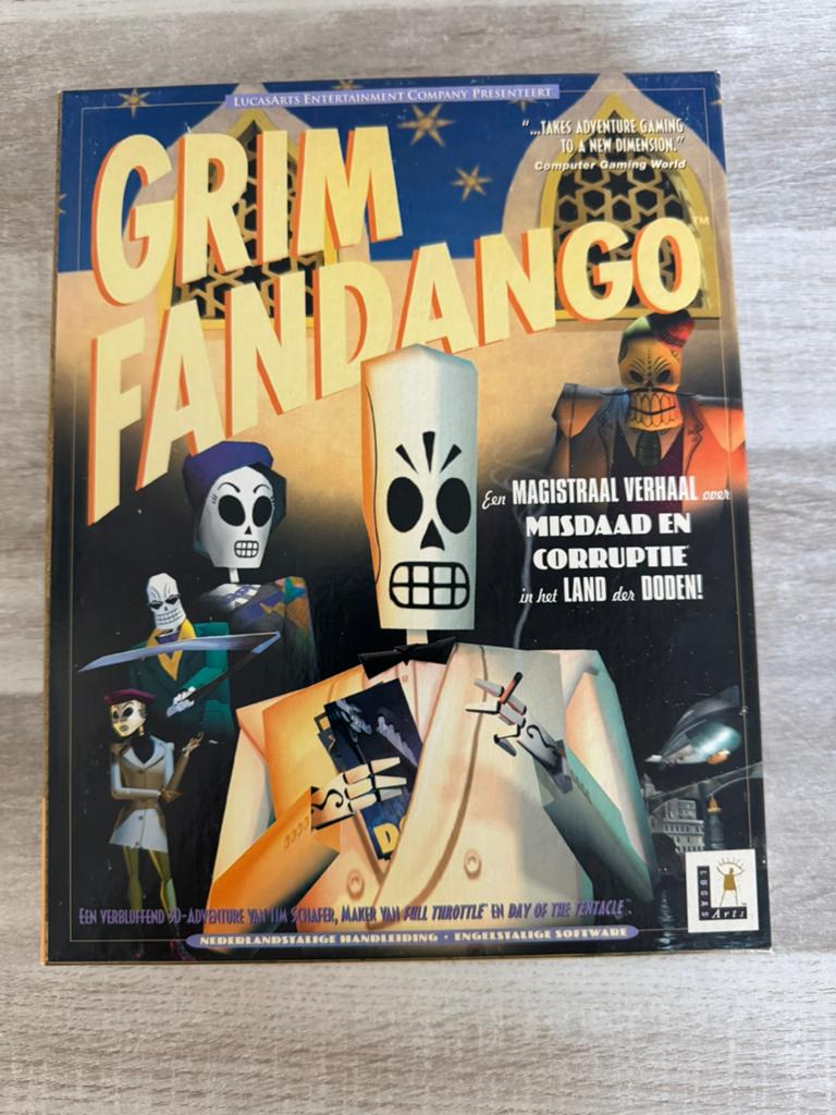 Grim Fandango Big Box PC Game, 1 speler, Ophalen of Verzenden, Zo goed als nieuw, Vanaf 3 jaar