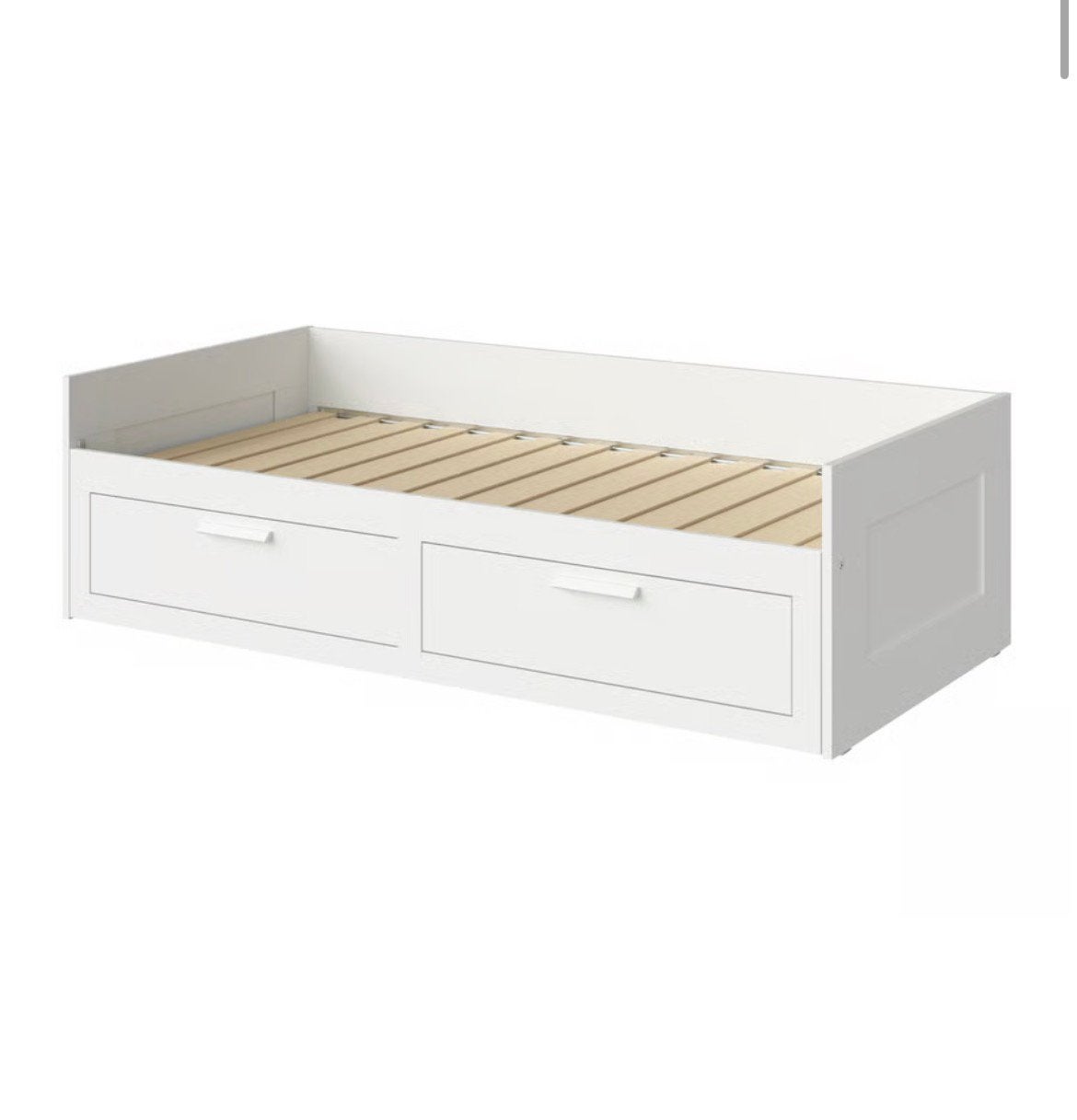 Ikea brimnes bed, Ophalen, Wit, Tweepersoons, 140 cm