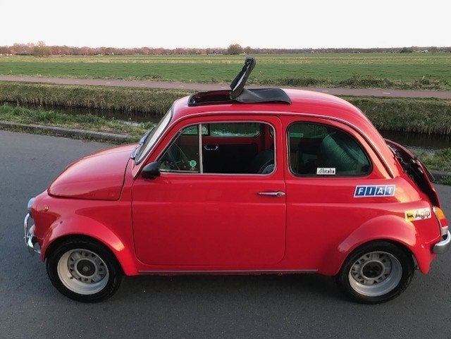 Fiat 500 0.5 Lusso 800 cc 1972 zeer speciaal concoursstaat, Auto's, Achterwielaandrijving, Zwart, 514 kg, Origineel Nederlands