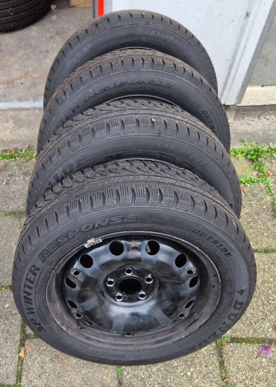 VW Polo winterwielen, Ophalen, 15 inch, Banden en Velgen, 185 mm