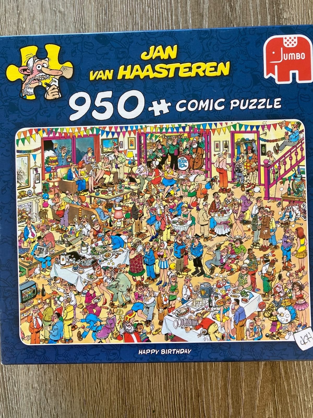 Jan van Haasteren Happy Birthday 950 stukjes, Ophalen of Verzenden, 500 t/m 1500 stukjes, Zo goed als nieuw, Legpuzzel