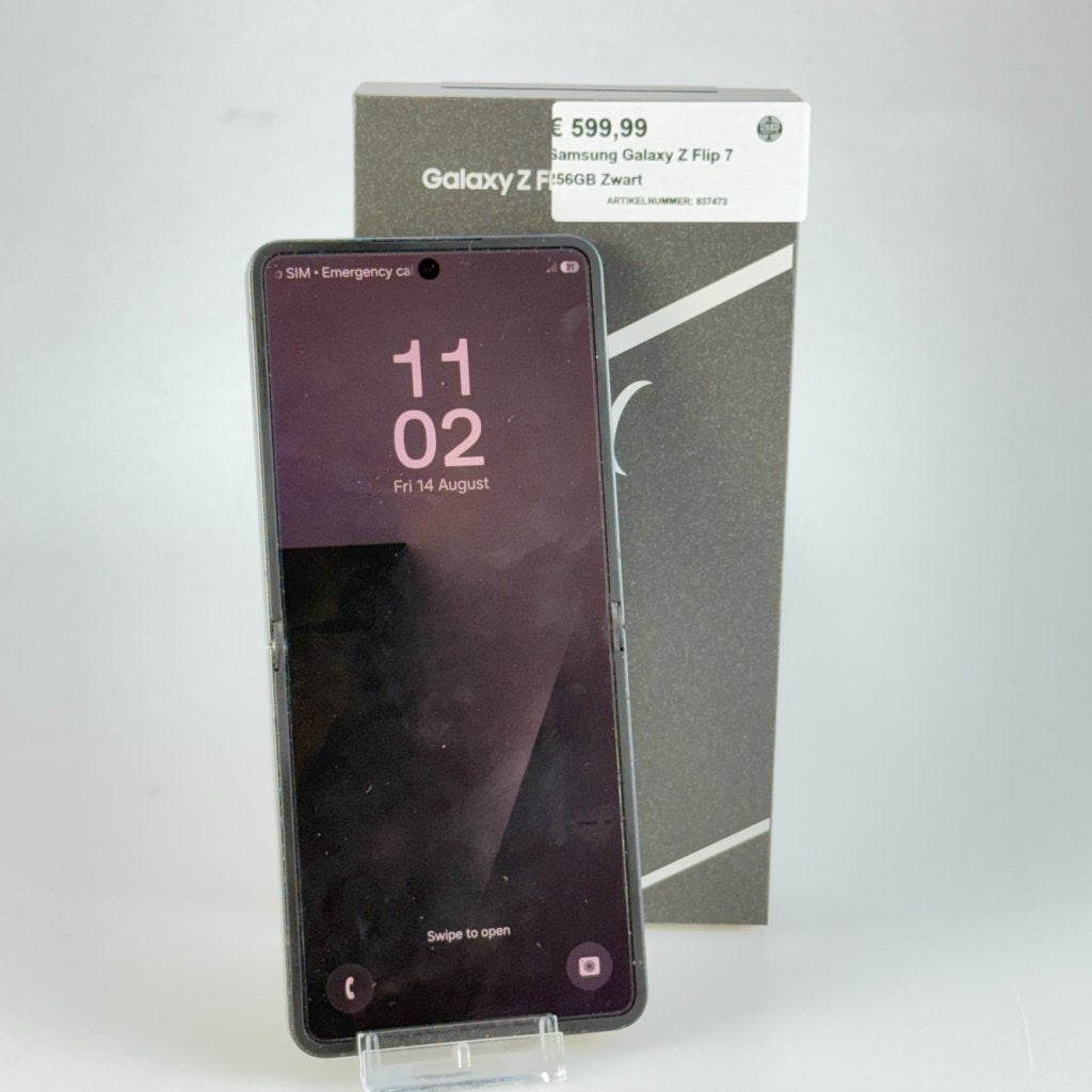 Samsung Galaxy Z Flip 7 256GB Zwart, Telecommunicatie, Mobiele telefoons | Samsung, Samsung, Zo goed als nieuw, Support@Samsung.com