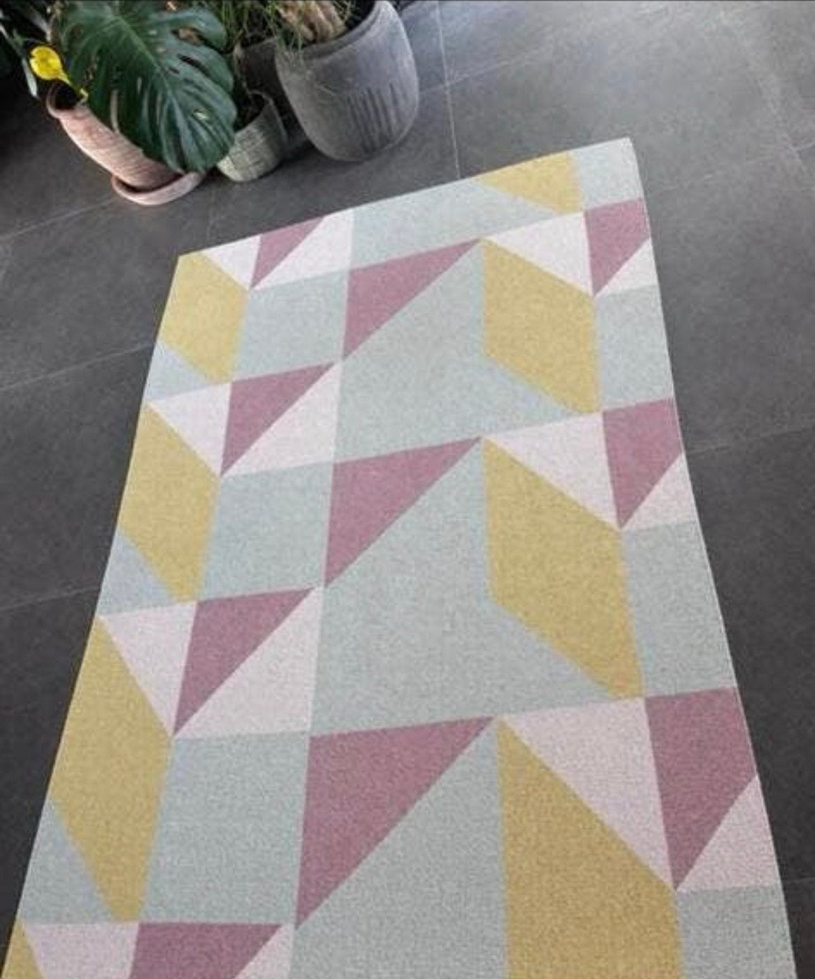Scandinavisch vloerkleed,pastel geometrisch,135x200 cm, Ophalen, 150 tot 200 cm, 200 cm of meer, Zo goed als nieuw