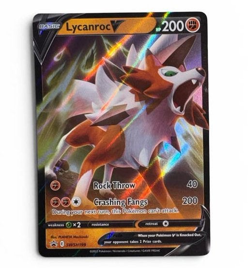 Lycanroc V Pokémon Kaart - Zo goed als nieuw, Ophalen of Verzenden, Zo goed als nieuw, Losse kaart