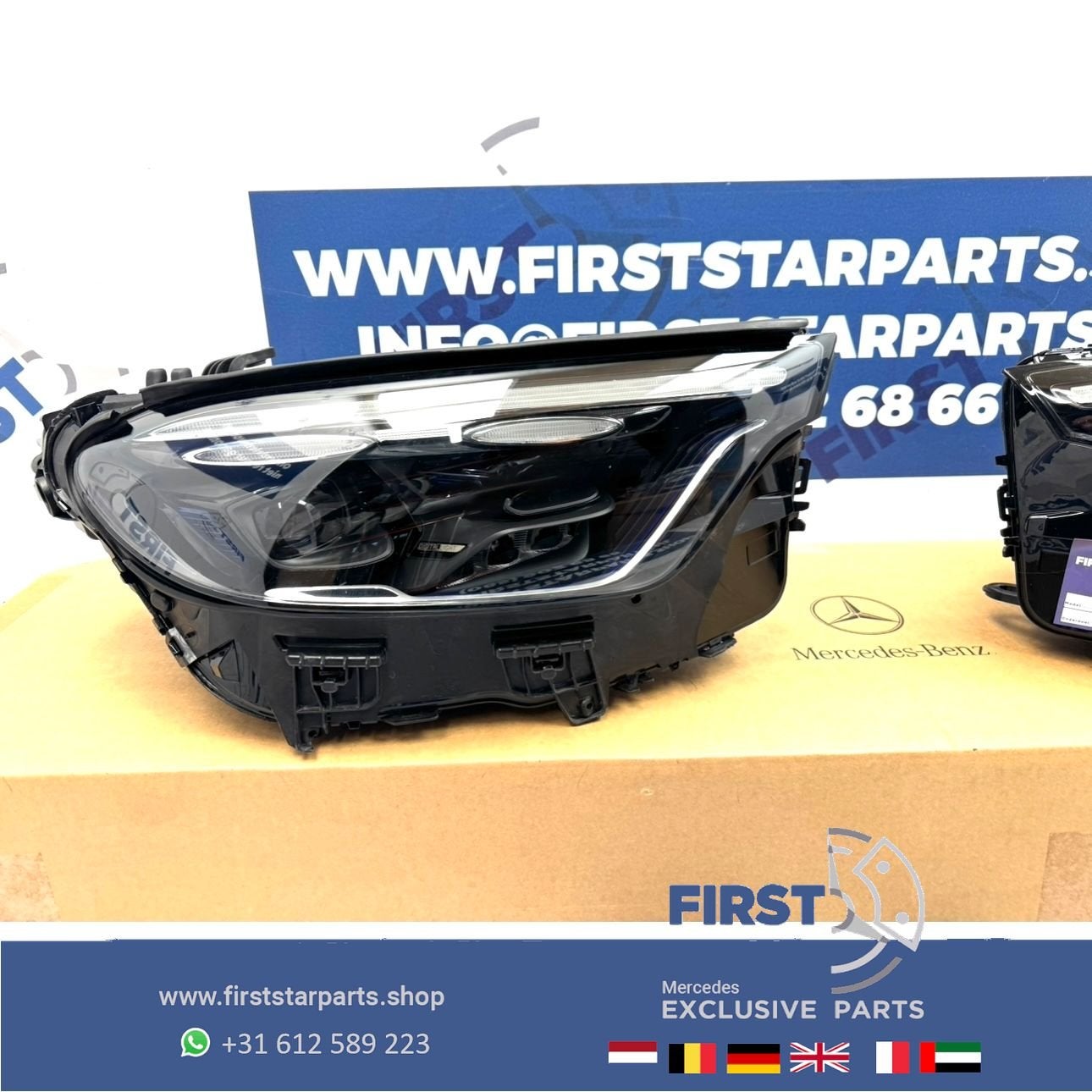W254 C254 GLC LED KOPLAMP RECHTS DIGITAL LIGHT Mercedes A254, Gebruikt, -, Ophalen of Verzenden, -