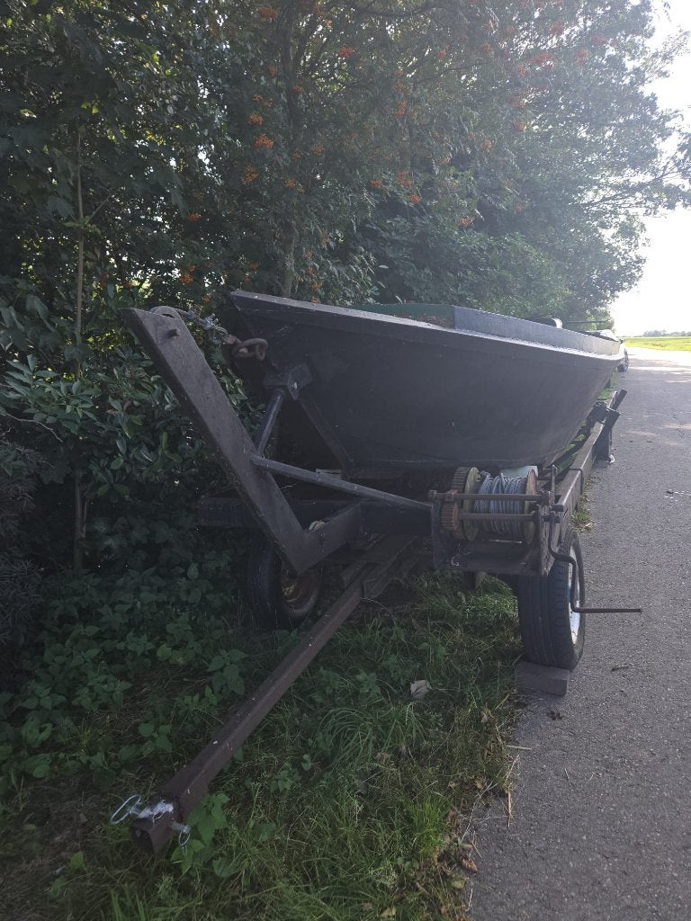 Langedijker opduwer met Lister motor, compleet met trailer, Overige merken, Overige motortypen, Gebruikt, Diesel