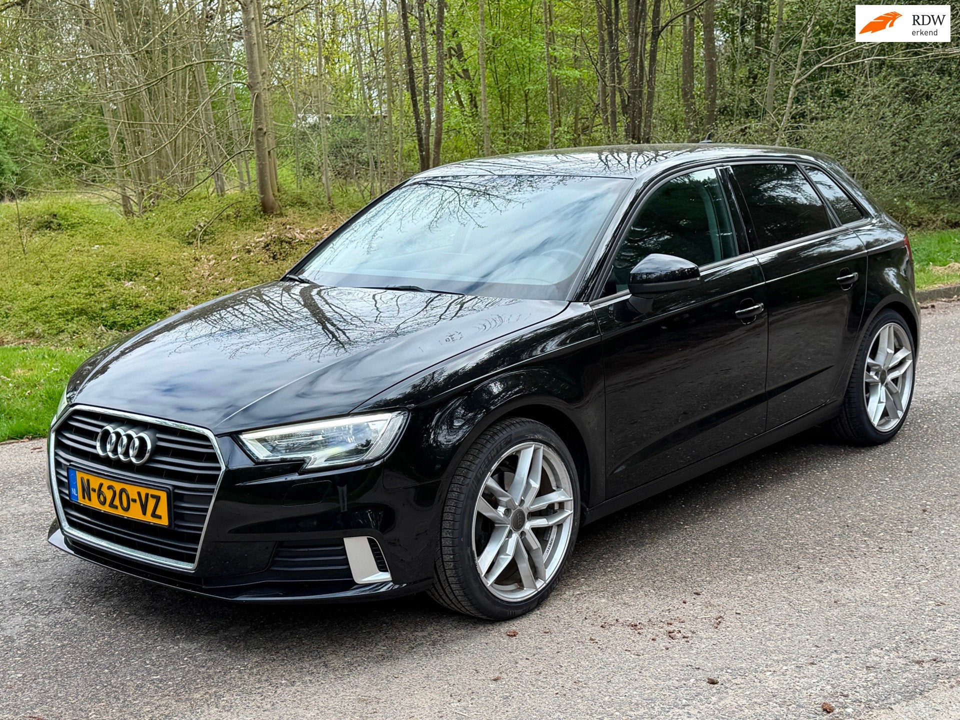Audi A3 Sportback 35 TFSI CoD 1.5 Design Pro Line Plus 2019, Auto's, Stof, 4 cilinders, 150 pk, Zwart